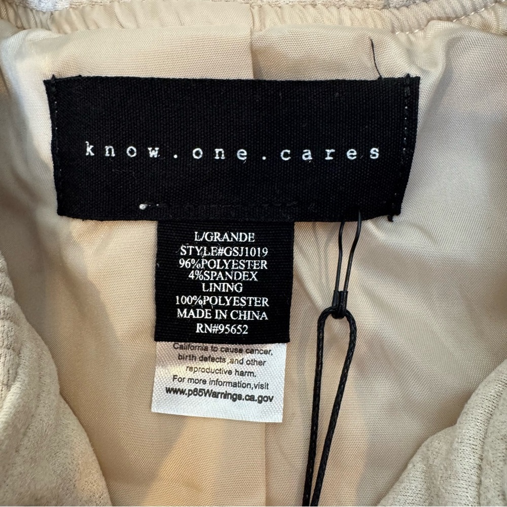 Know one cares bomber jacket Nordstrom size L - Picture 6 of 9